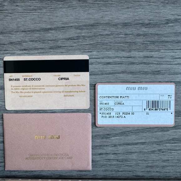 Miu Miu Croc Embossed Leather wristlet clutch - Picture 4 of 4